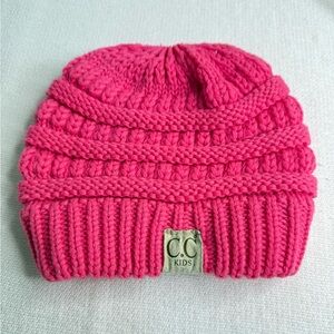 Vibrant Pink Knit Hat